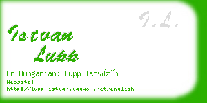 istvan lupp business card